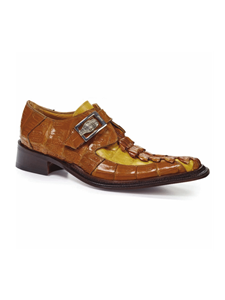 Corn/Yellow Pepper Piermarini Monk Strap Shoe | Mauri Monk Strap Shoes | Sam's Tailoring Fine Men's Shoes