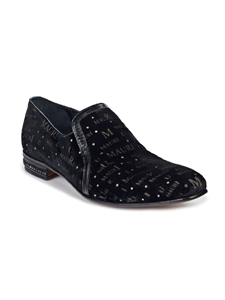 Rhinestones Capo Velvet & Lizard Men's Loafer | Mauri Men's Loafers | Sam's Tailoring Fine Men's Clothing