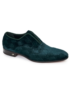 Emerald Stunning Diamond Shaped Fabric Loafer | Mauri Men's Loafers | Sam's Tailoring Fine Men's Clothing