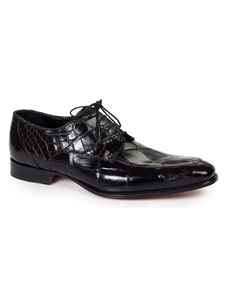 Black Arsenal Alligator Split Toe Dress Shoe | Mauri Dress Shoes | Sam's Tailoring Fine Men's Shoes