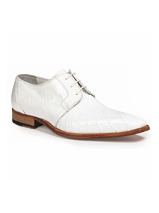 White Guardi Alligator Men's Fine Dress Shoe | Mauri Dress Shoes | Sam's Tailoring Fine Men's Shoes