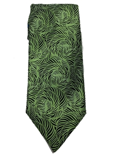 Green And Black Paisley Sartorial Silk Tie | Italo Ferretti Ties Collection | Sam's Tailoring Fine Men's Clothing