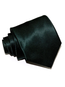 Dark Green With Dots Microprint Tailored Silk Tie | Italo Ferretti Ties Collection | Sam's Tailoring Fine Men's Clothing