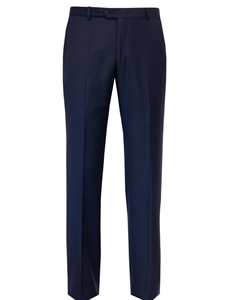 Bright Blue Flat Front Men's Wool Trouser | Hickey Freeman Pants | Sam's Tailoring Fine Men Clothing