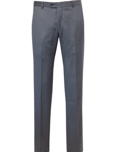 Grey Flat Front Rain System Wool Trouser | Hickey Freeman Pants | Sam's Tailoring Fine Men Clothing