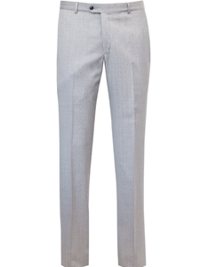Light Grey Flat Front Men's Wool Trouser | Hickey Freeman Pants | Sam's Tailoring Fine Men Clothing