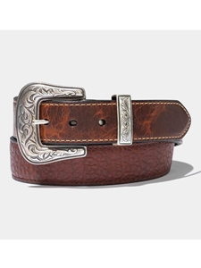 Peanut American Bison Leather Handcrafted Belt | Men's Vintage Bison Belt | Sam's Tailoring Fine Men Clothing