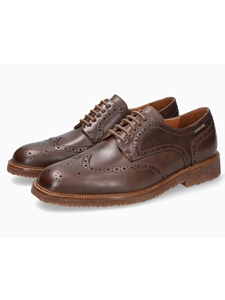 Dark Brown Leather Lining Nubuck Dress Shoe | Mephisto Dress Shoe | Sam's Tailoring Fine Men Clothing