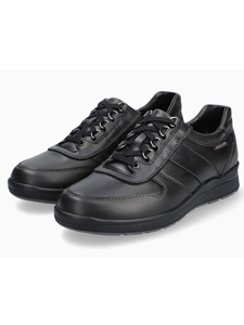 Black Soft Air Mid Sole Leather Lining Casual Shoe | Mephisto Causal Shoe | Sam's Tailoring Fine Men Clothing