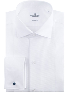 Elegant White Mr Crown Men's Tuxedo Shirt | Tuxedo Shirts Collection | Sam's Tailoring Fine Men's Clothing