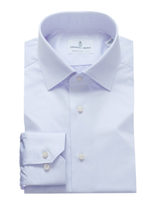 Soft White Spread Collar Modern Fit Dress Shirt | Business Shirts Collection | Sam's Tailoring Fine Men's Clothing