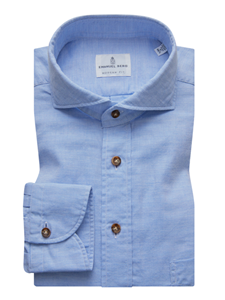 Sky Blue Enzyme Washed Fine Men's Shirt | Casual Shirts Collection | Sam's Tailoring Fine Men's Clothing