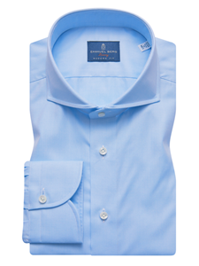 Classic Sky Blue Cutaway Collar Luxury Shirt | Casual Shirts Collection | Sam's Tailoring Fine Men's Clothing