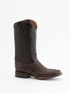 Brown Caiman Crocodile Vamp Dakota Boot | Ferrini Men Boots | Sam's Tailoring Fine Men Clothing