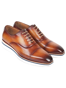 Brown Leather Men's Smart Casual Oxford S | Paul Parkman Causal Shoes | Sam's Tailoring Fine Men Clothinghoe