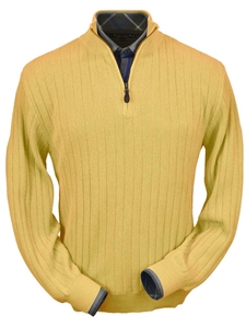 Gold Baby Alpaca Hal-Zip Fine Men's Sweater | Peru Unlimited Half Zip Sweaters | Sam's Tailoring Fine Men's Clothing