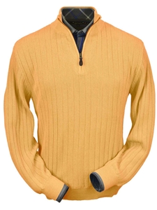 Melon Baby Alpaca Hal-Zip Fine Men's Sweater | Peru Unlimited Half Zip Sweaters | Sam's Tailoring Fine Men's Clothing