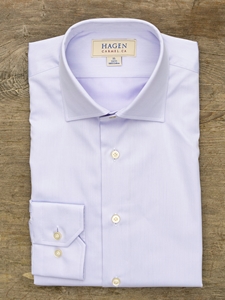 Lilac Super Fine Twill Carmel Fit Dress Shirt | Hagen Dress Shirts | Sam's Tailoring Fine Men's Clothing