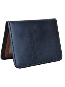 Black Bi-Fold ID Handcrafted Wallet | Lejon Leather Wallets | Sam's Tailoring Fine Men's Clothing