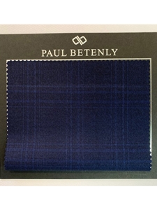 Navy With Navy Windowpane Custom Suit | Paul Betenly Custom Suits | Sam's Tailoring Fine Men's Clothing