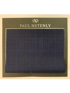 Navy & Sky Blue Suer 130's Custom Suit | Paul Betenly Custom Suit | Sam's Tailoring Fine Men's Clothing