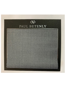 Gray Solid Super 110's Men Custom Suit | Paul Betenly Custom Suit | Sam's Tailoring Fine Men's Clothing