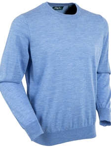 Blue Signature Merino Wool Crewneck Sweater | Bobby Jones Sweaters Collection | Sam's Tailoring Fine Men Clothing