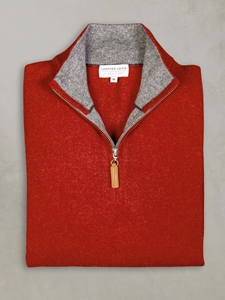 Cinna Madison Quarter Zip Cashmere Sweater | Lorenzo Uomo Sweaters Collection | Sam's Tailoring Fine Men Clothing