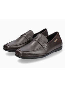Brown Soft Leather Bovine Lining Soft Air Moccasin | Mephisto Loafers Collection | Sam's Tailoring Fine Men Clothing