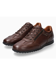 Brown Soft Leather Rubber Sole Sporty Men's Shoe | Mephisto Casual Shoes Collection | Sam's Tailoring Fine Men Clothing