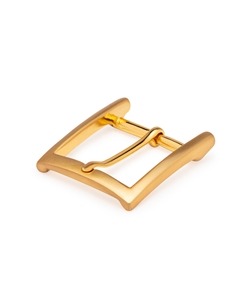 Slim Square Brushed Gold Buckle | W.Kleinberg Buckles Collection | Sam's Tailoring Fine Men's Clothing