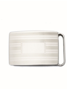 Etched Plaque Slide Buckle | W.Kleinberg Buckles Collection | Sam's Tailoring Fine Men's Clothing