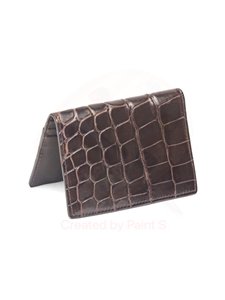 Chocolate Glazed Alligator Credit Card ID Case