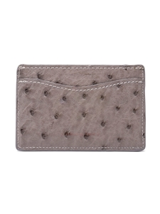 Tapestry Ostrich Flat Card Case | W.Kleinberg Small Leather Goods | Sam's Tailoring Fine Men's Clothing