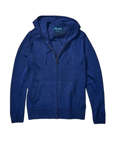 Royal Blue Knit Ful Zip Sweater Hoodie  | Georg Roth Sweaters & Hoodies | Sam's Tailoring Fine Men Clothing