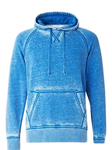 Blue Burn Out Fleece Pullover Hoodie  | Georg Roth Sweaters & Hoodies | Sam's Tailoring Fine Men Clothing