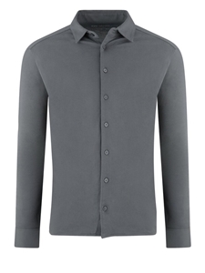 Grey Luxe Pima Long Sleeves Button Up Shirt | Georg Roth Shirts Collection | Sam's Tailoring Fine Mens Clothing