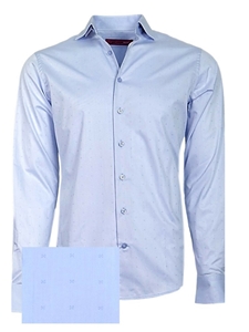 Sky Blue Raleigh Men's Long Sleeve Shirt | Georg Roth Shirts Collection | Sam's Tailoring Fine Mens Clothing