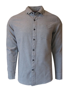 Grey Heather Flannel Vail Long Sleeves Shirt | Georg Roth Shirts Collection | Sam's Tailoring Fine Mens Clothing