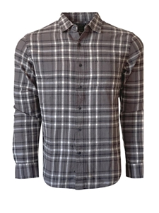 Charcoal & Black Plaid Lake Tahoe Long Sleeves Shirt | Georg Roth Shirts Collection | Sam's Tailoring Fine Mens Clothing