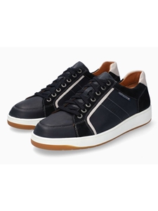 Navy Rubber Outsole Suede Leather Casual Shoe | Mephisto Casual Shoe Collection | Sam's Tailoring Fine Men Clothing