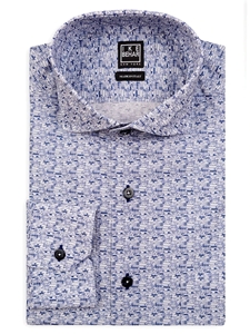 Graphic House Print Men's Sport Shirt | IKE Behar Sport Shirts | Sam's Tailoring Fine Men's Clothing