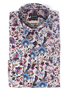 Stone Ground Floral Men's Sport Shirt | IKE Behar Sport Shirts | Sam's Tailoring Fine Men's Clothing