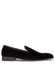 Black Lublin Fine Formal Slip On | Mezlan Men's Formal Shoes | Sam's Tailoring Fine Men's Clothing
