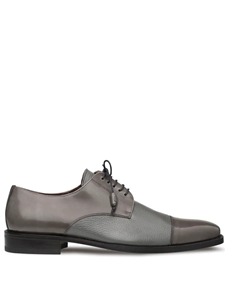 Grey Soka Cap Toe Lace Up Dress Shoe | Mezlan Men's Business Shoes | Sam's Tailoring Fine Men's Clothing