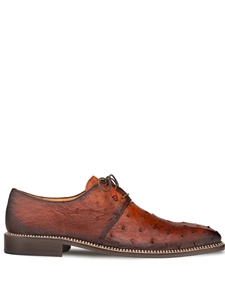 Brandy Contrast Sole Welt Tillson Exotic Derby Shoe | Mezlan Men's Metro Shoes | Sam's Tailoring Fine Men's Clothing