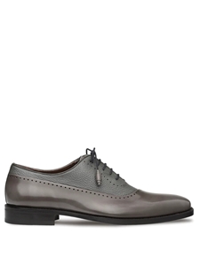 Grey Calfskin Postdam Lace Ups Bal Men's Oxford | Mezlan Men's Metro Shoes | Sam's Tailoring Fine Men's Clothing