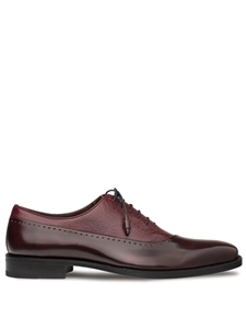 Burgundy Calfskin Postdam Lace Ups Bal Men's Oxford | Mezlan Men's Metro Shoes | Sam's Tailoring Fine Men's Clothing