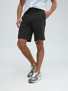 Black Fleece Knit Short | Stone Rose Shorts Collection | Sams Tailoring Fine Men Clothing