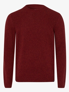 Burned Red Rick Lambs Wool Sweater | Brax Men's Sweaters Collection | Sam's Tailoring Fine Men Clothing